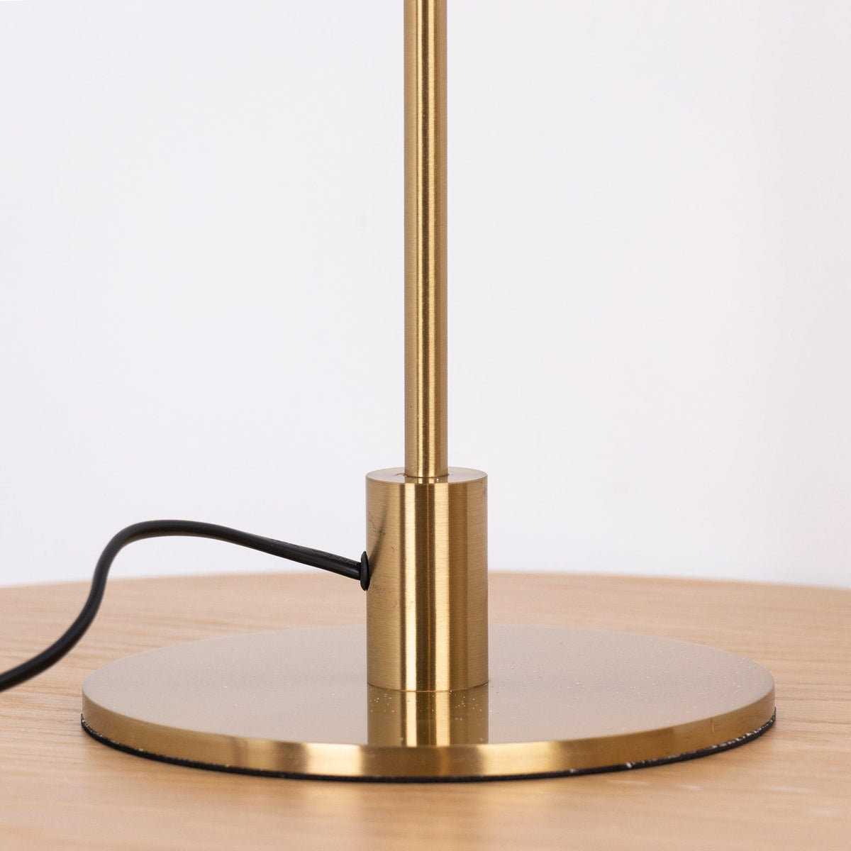 Rinelette lampada da tavolo in vetro Chiaro con Base in legno