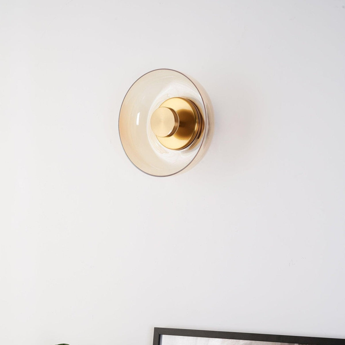 Aether ottone e vetro lampada da parete