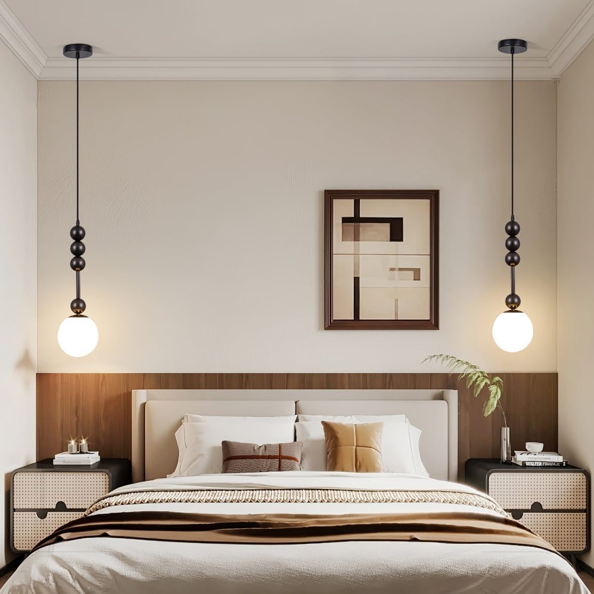 Miraleth lampada a sospensione minimalista in legno