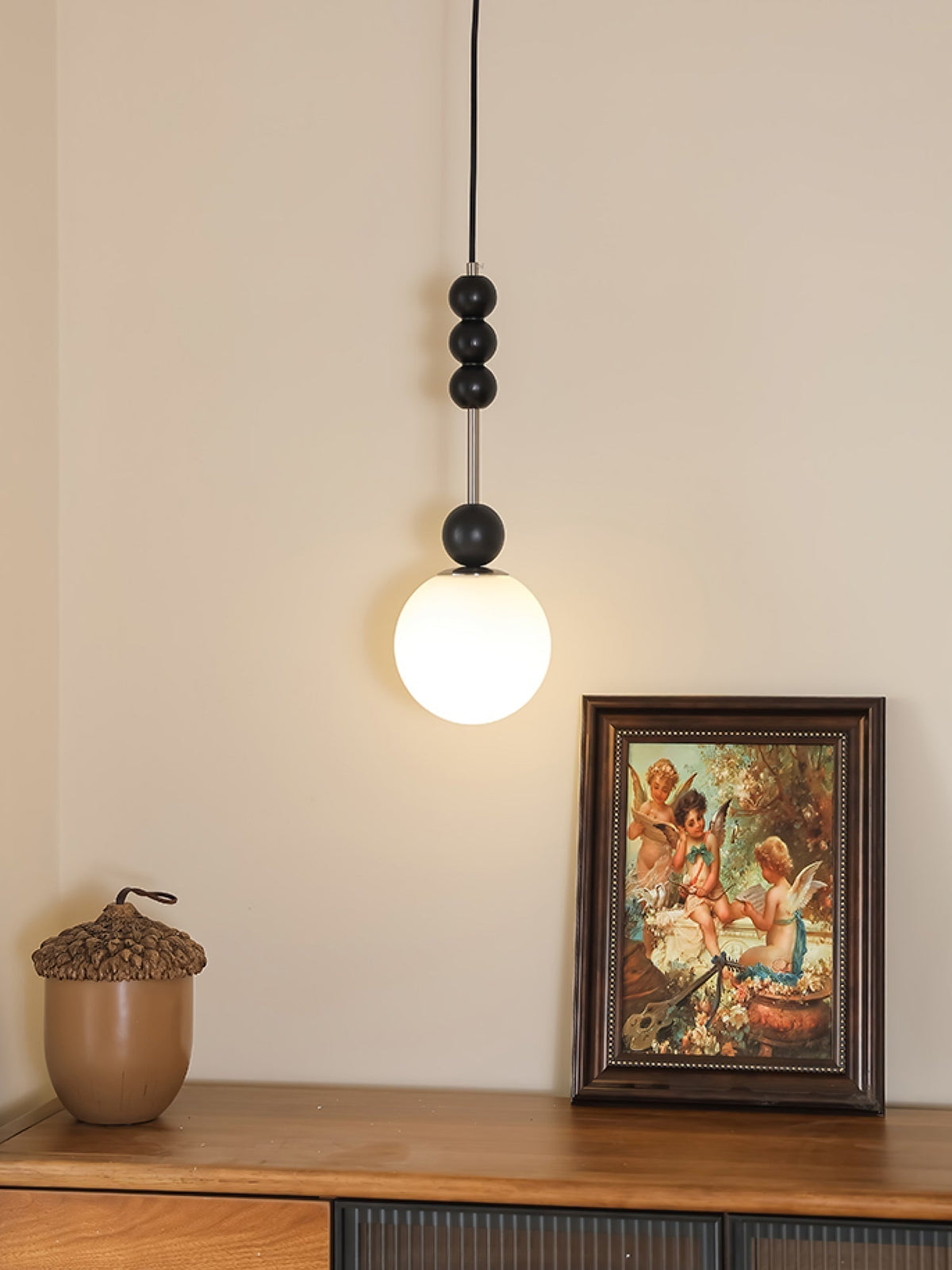 Miraleth lampada a sospensione minimalista in legno