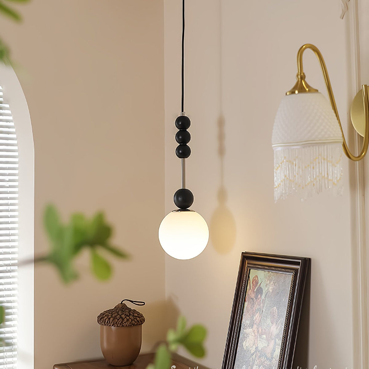 Miraleth lampada a sospensione minimalista in legno