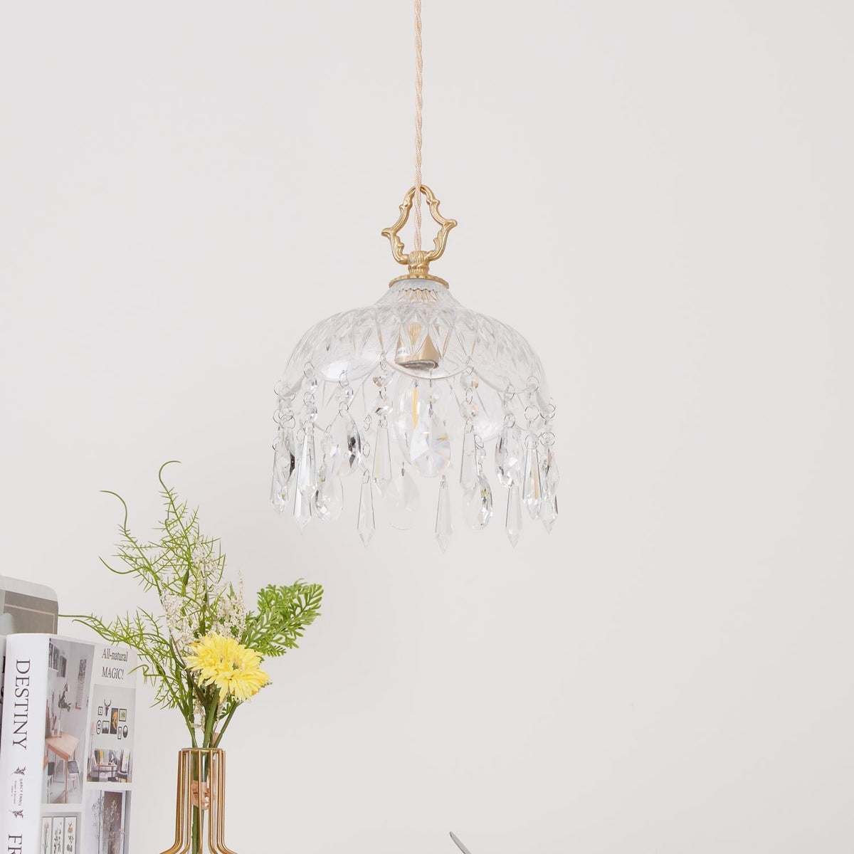 Moka lampada a sospensione Cristallo vintage