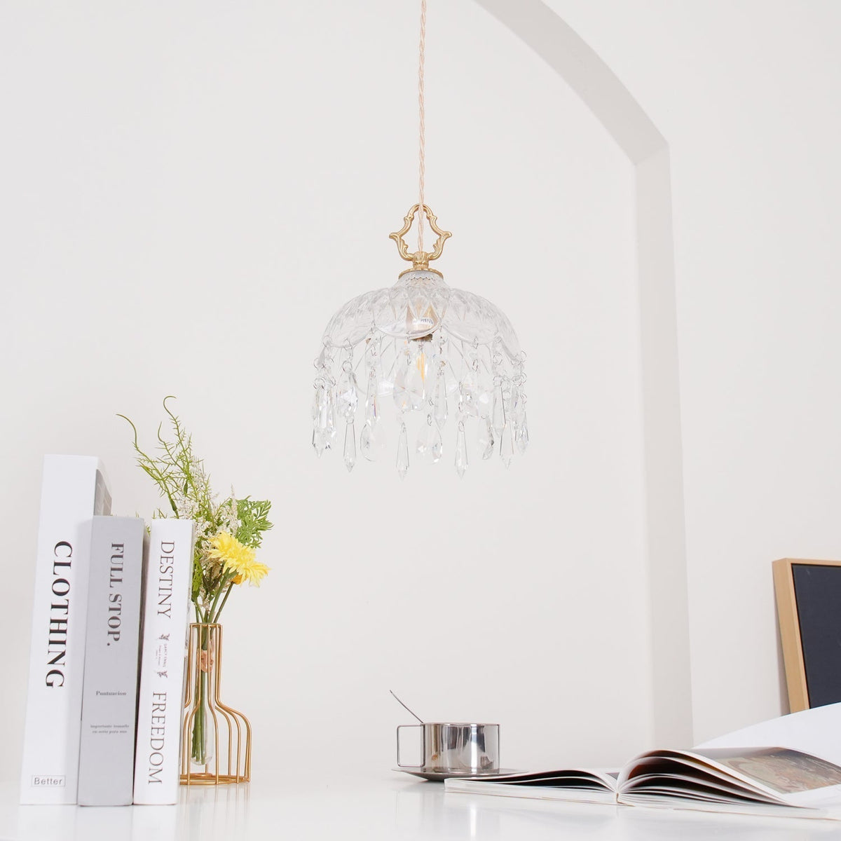 Moka lampada a sospensione Cristallo vintage