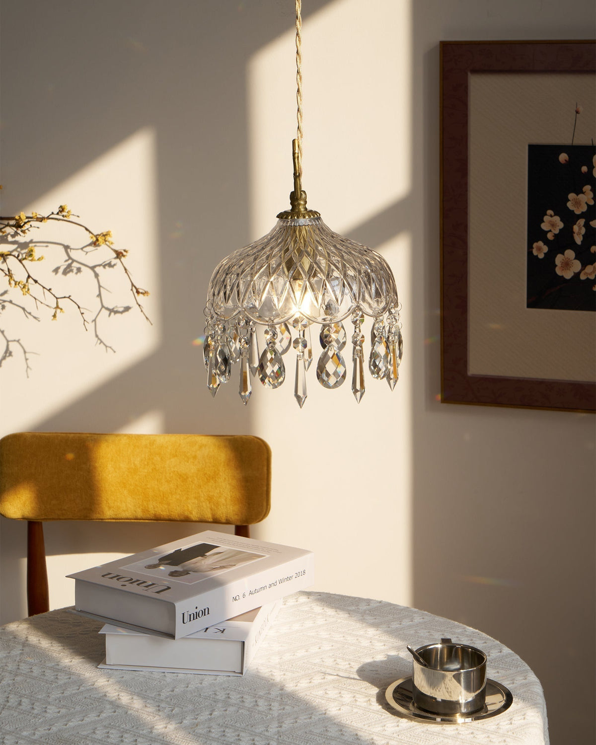 Moka lampada a sospensione Cristallo vintage