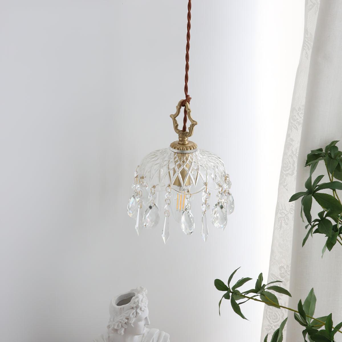 Moka lampada a sospensione Cristallo vintage