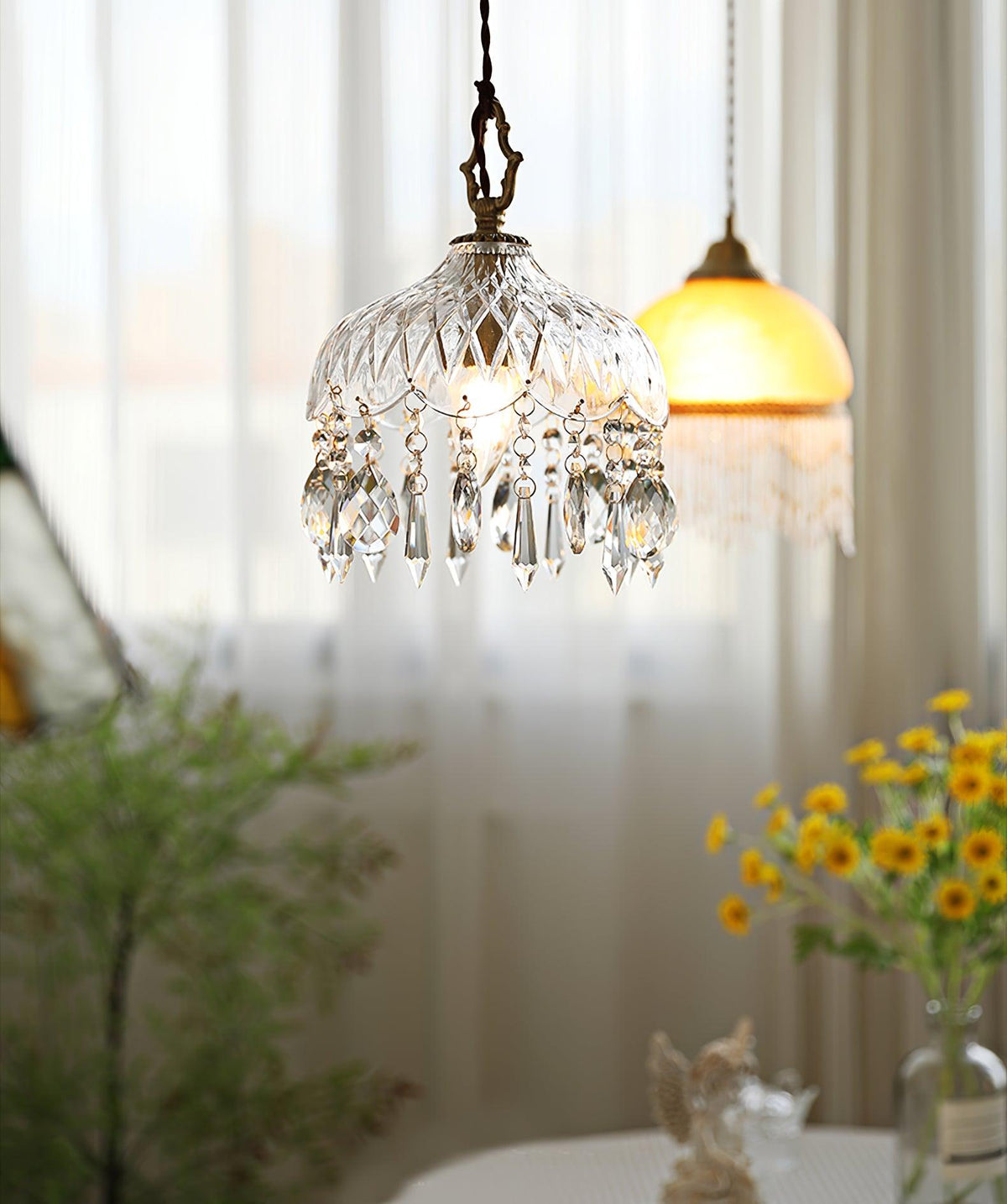 Moka lampada a sospensione Cristallo vintage