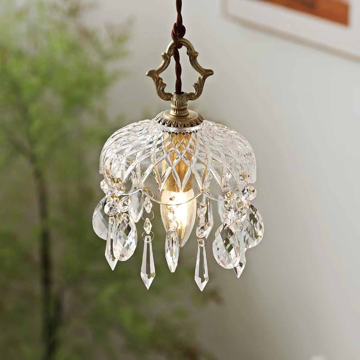 Moka lampada a sospensione Cristallo vintage