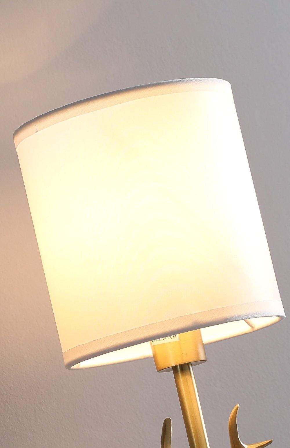Auriviella Elegance lampada da parete a testa di cervo in ottone
