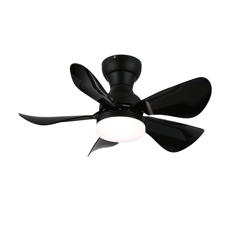 Elvanelle Ventilatore da soffitto con luce in legno noce
