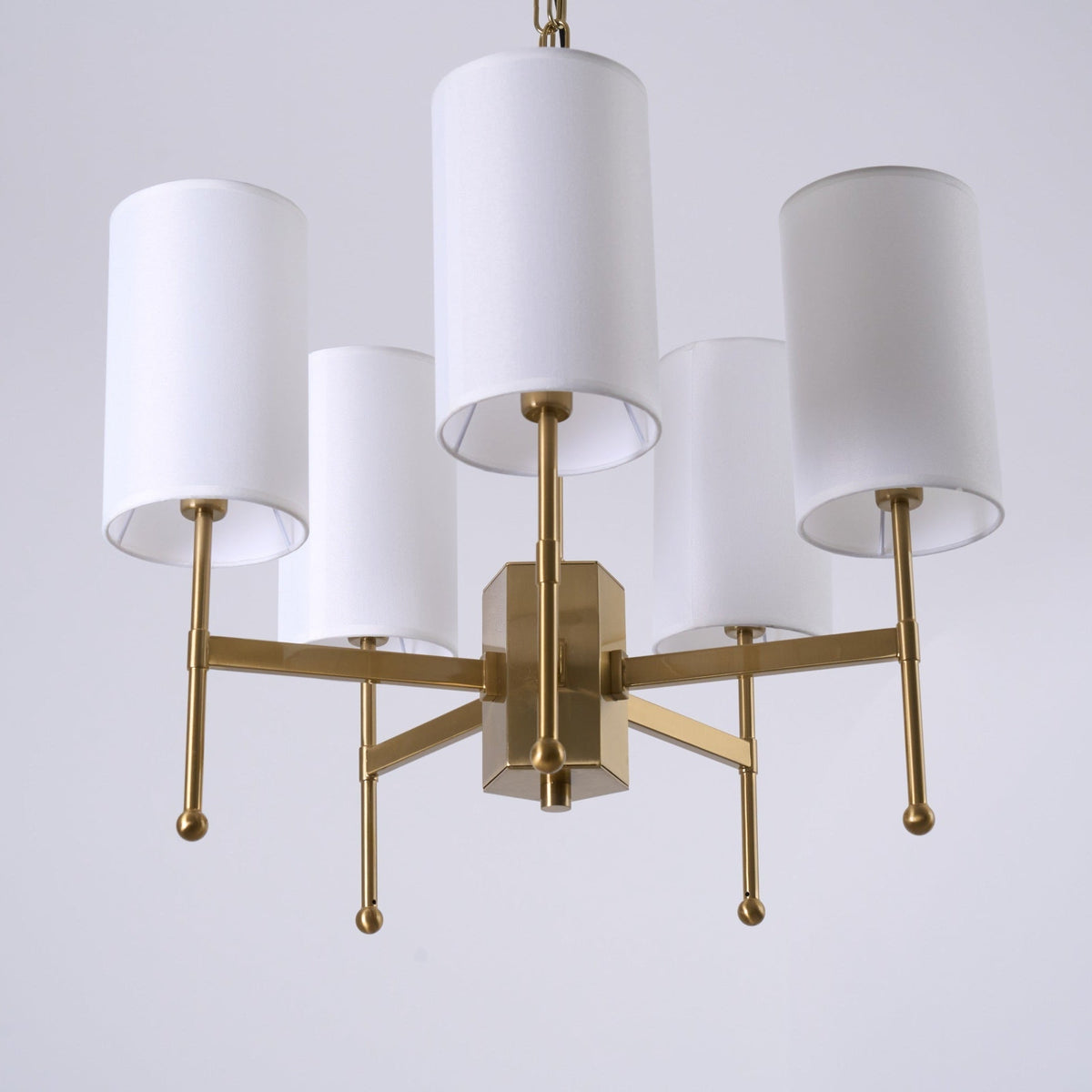 Ulcarisra lampadario in ottone e tessuto vintage Tradizionale