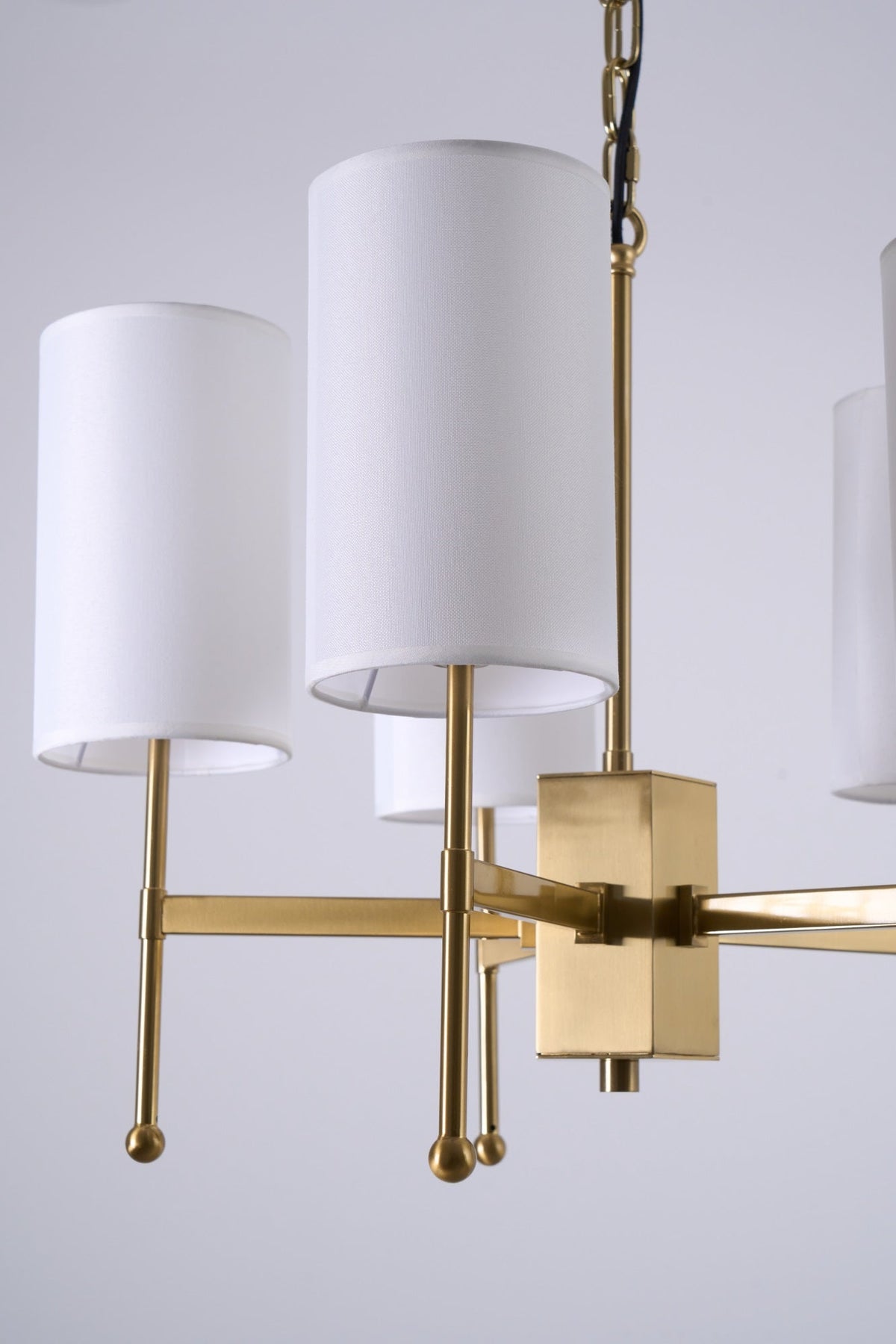 Ulcarisra lampadario in ottone e tessuto vintage Tradizionale