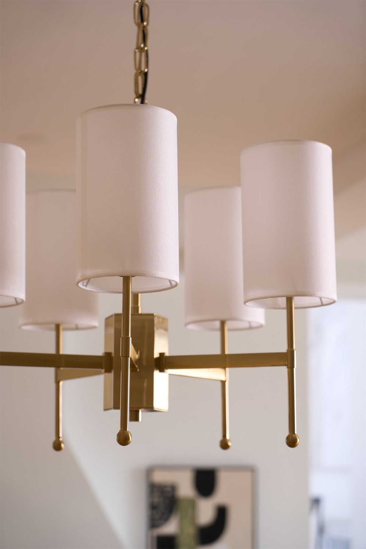 Ulcarisra lampadario in ottone e tessuto vintage Tradizionale