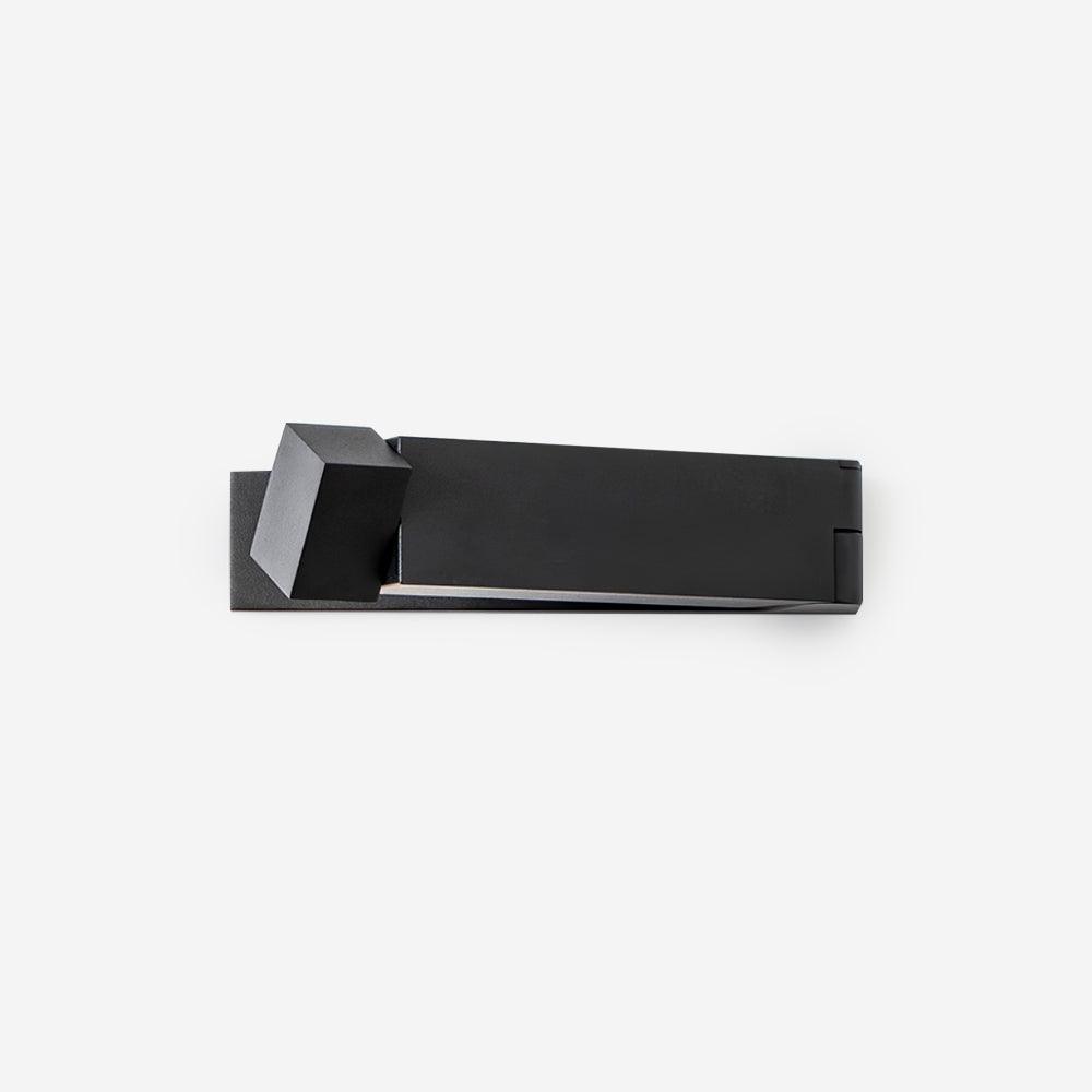 LED lampada da parete Corpo in Leghe di Alluminio nero Opaco Nickel minimalista in nichel