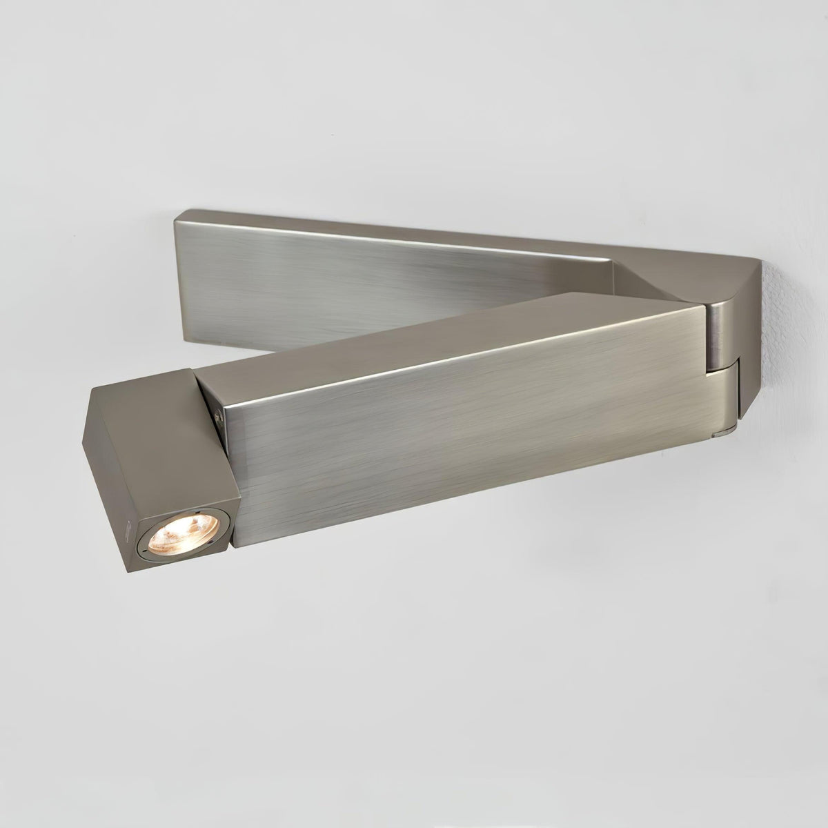 LED lampada da parete Corpo in Leghe di Alluminio nero Opaco Nickel minimalista in nichel