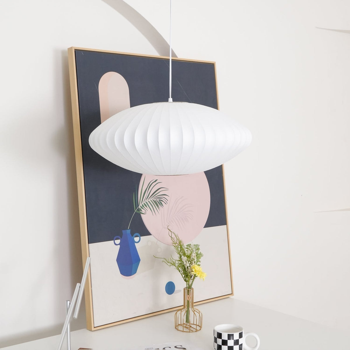 Elaeniella lampada a sospensione Bubble Geometric a globo