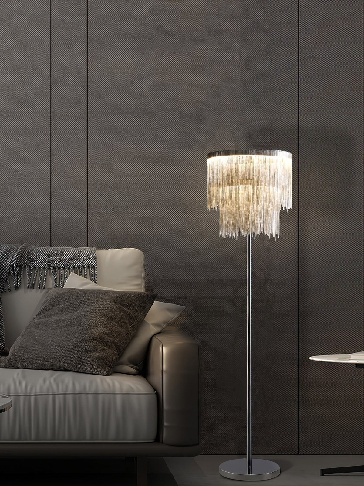 Fringe lampada da terra Catena Tasselli