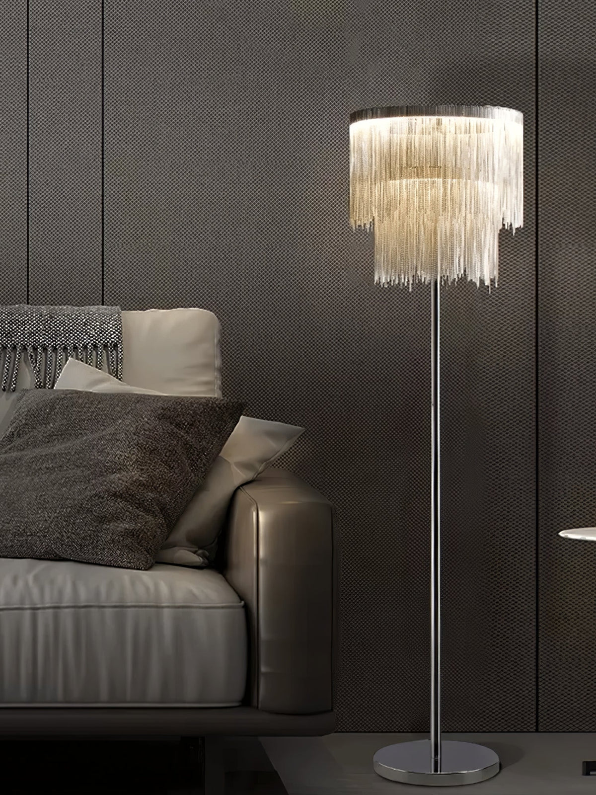 Fringe lampada da terra Catena Tasselli