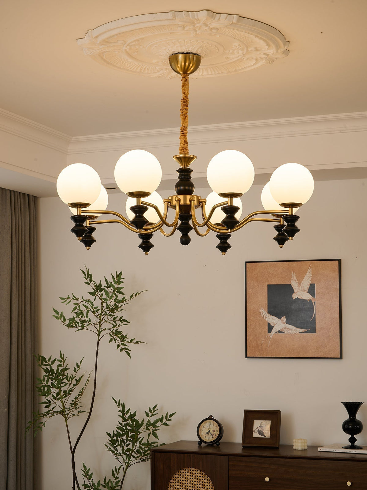 Ordore lampadario in legno Eleganza Tradizionale vintage