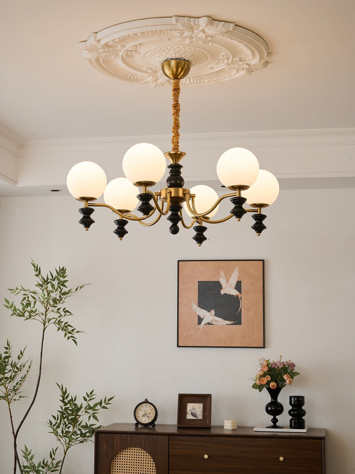 Ordore lampadario in legno Eleganza Tradizionale vintage