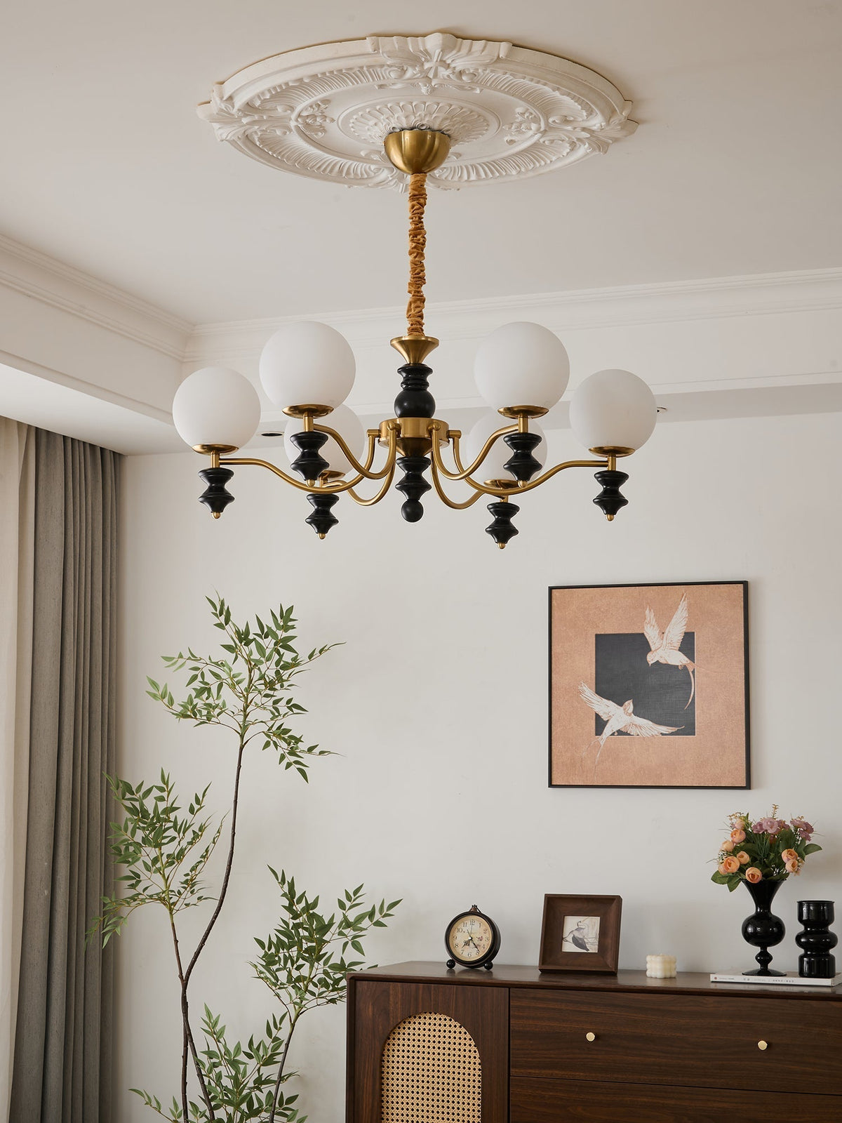Ordore lampadario in legno Eleganza Tradizionale vintage