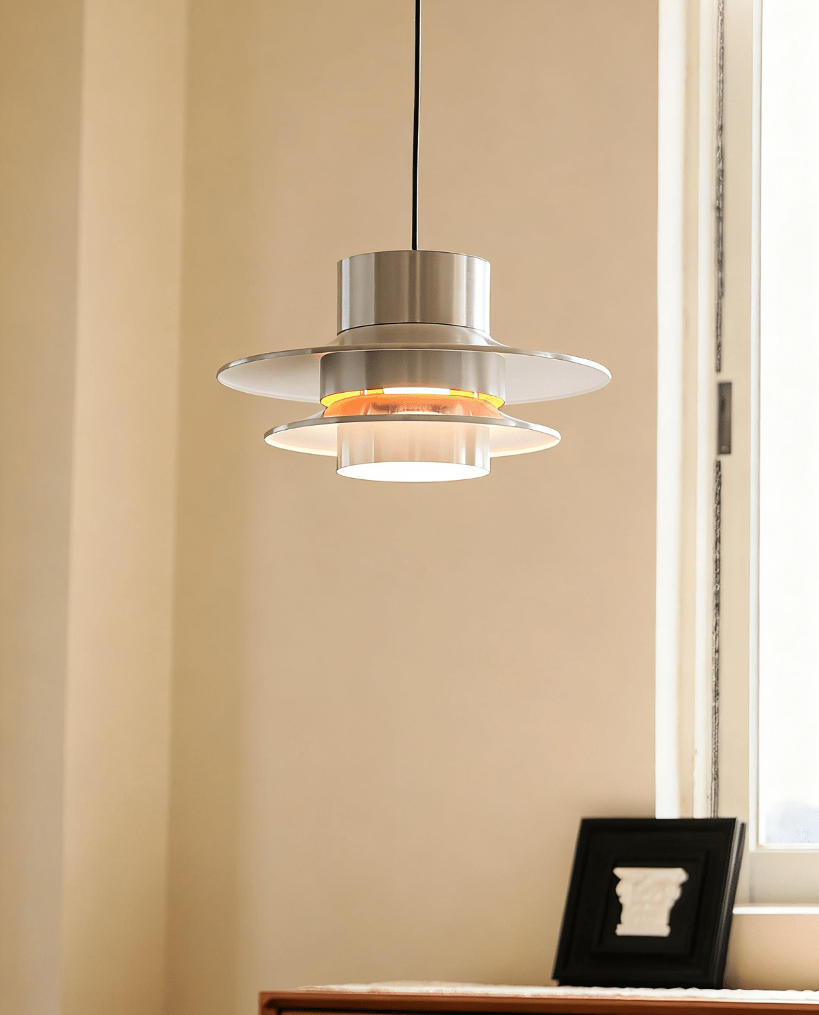 Ulux lampada a sospensione cromo