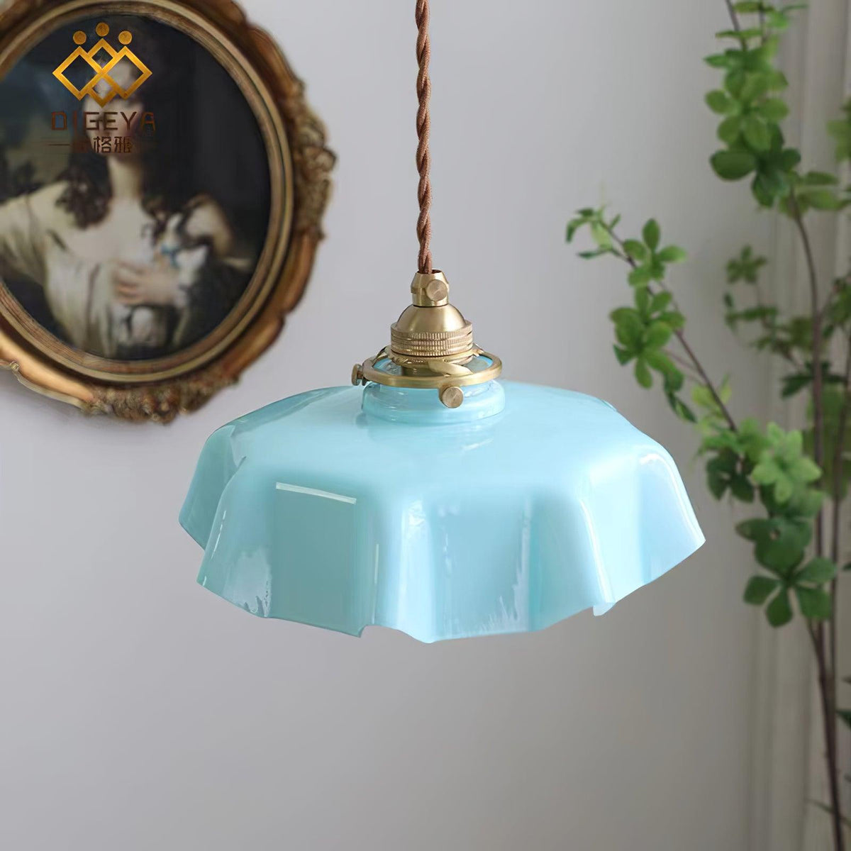 Liorivora lampada a sospensione fiore Francese per sala da pranzo