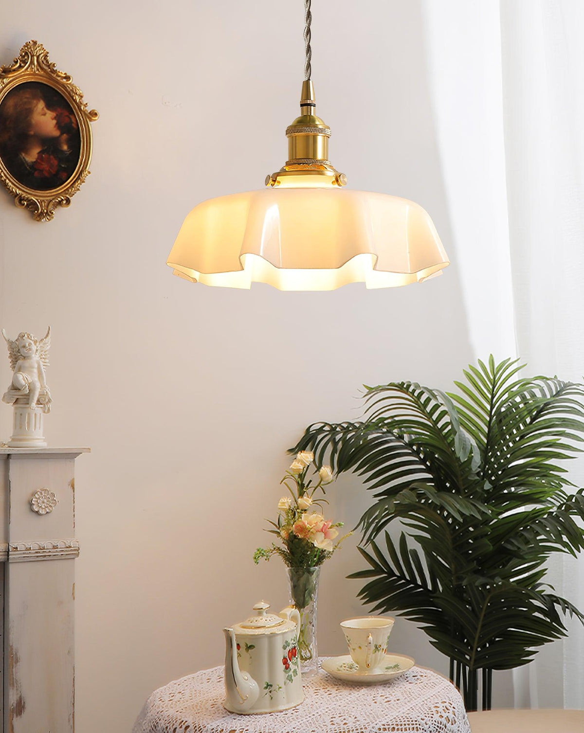 Liorivora lampada a sospensione fiore Francese per sala da pranzo