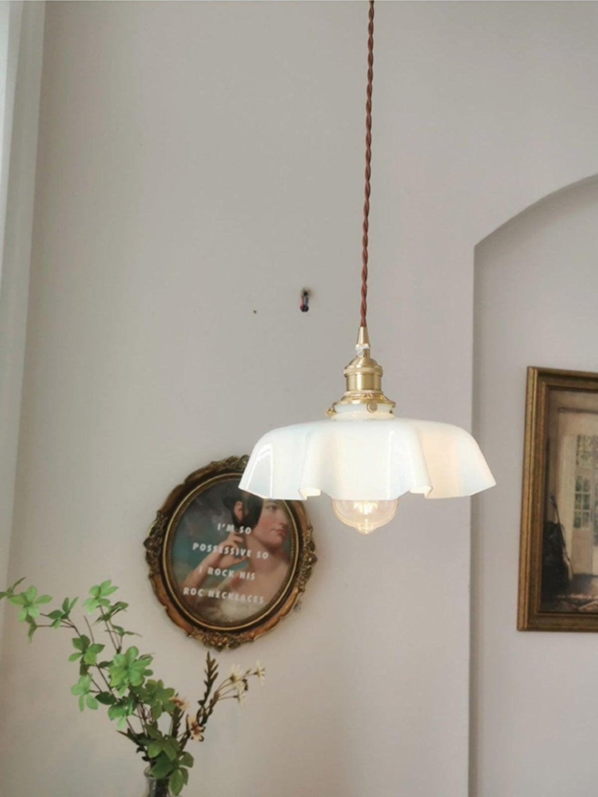Liorivora lampada a sospensione fiore Francese per sala da pranzo