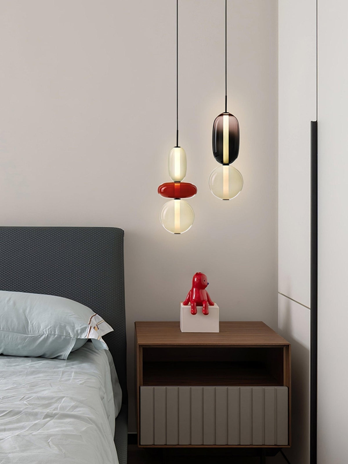 Eiriniella lampada a sospensione in vetro Candito