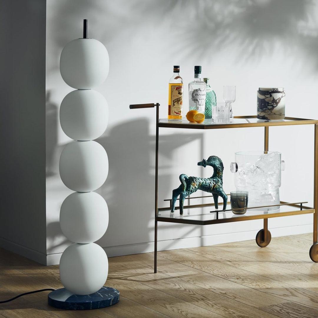 Ceni lampada da terra minimalista in marmo