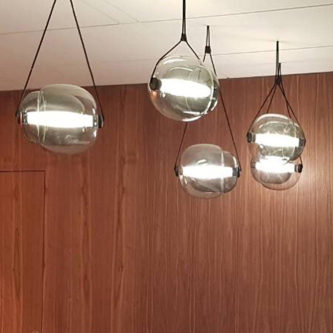 Ovexa lampada a sospensione contemporanea in vetro