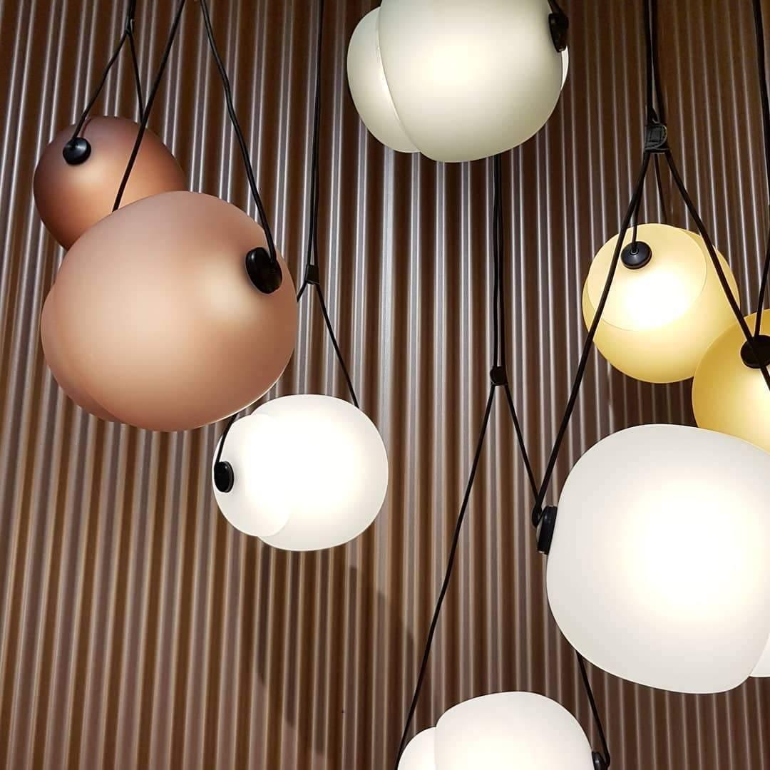 Ovexa lampada a sospensione contemporanea in vetro