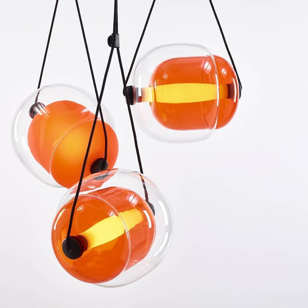 Ovexa lampada a sospensione contemporanea in vetro