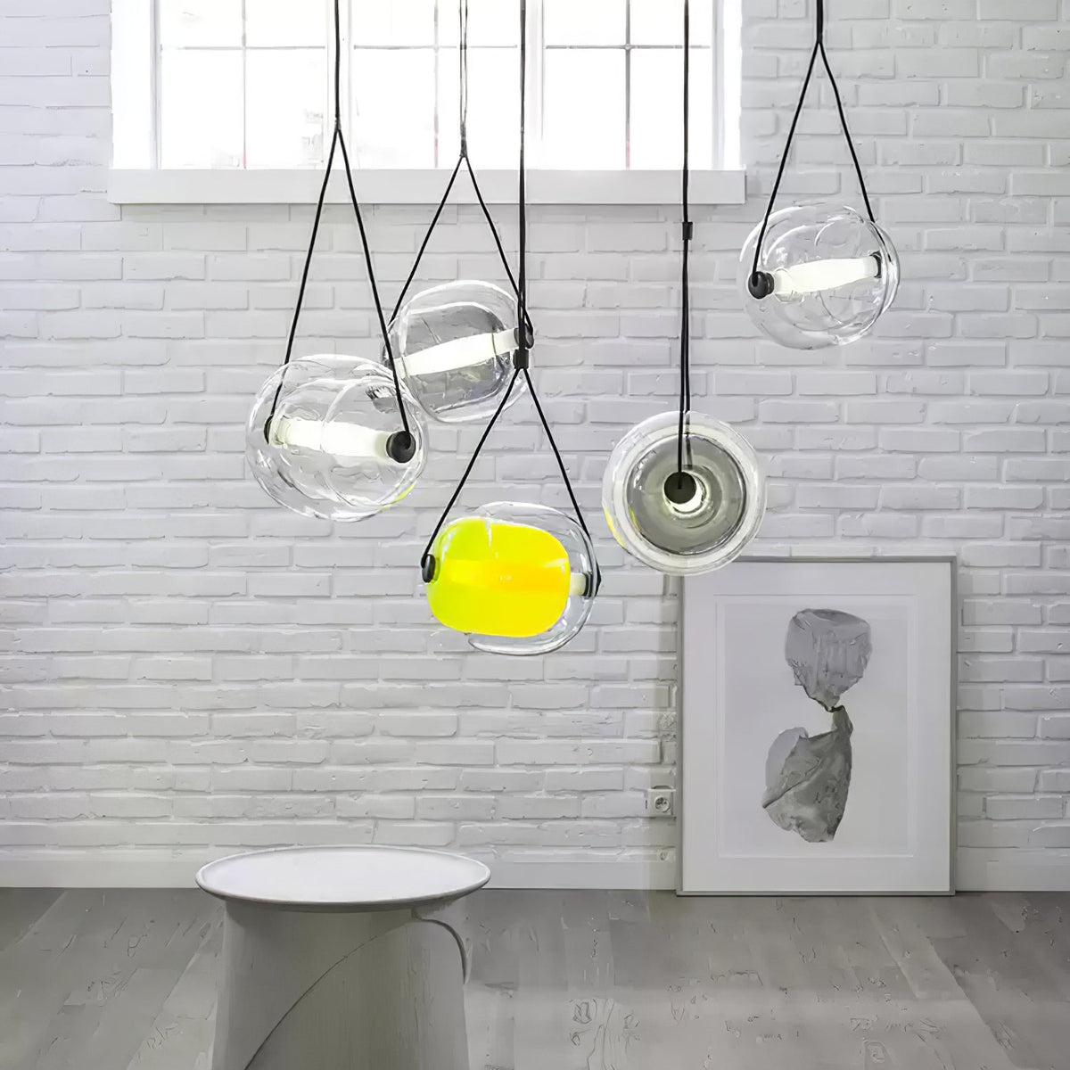 Ovexa lampada a sospensione contemporanea in vetro