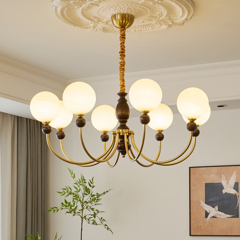 Syvineth lampadario Premium Nordic Orbital in legno