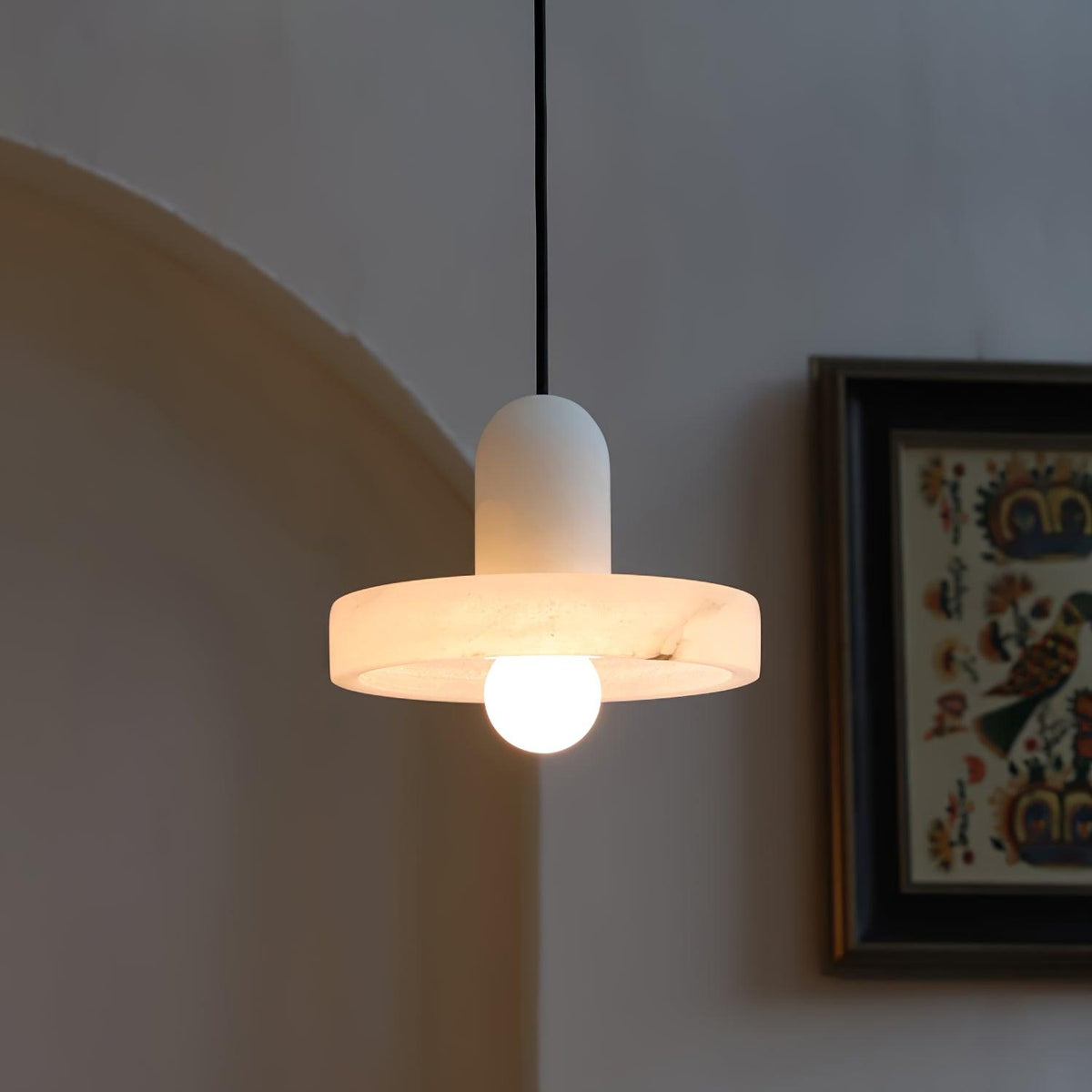 Carrara lampada a sospensione in alabastro