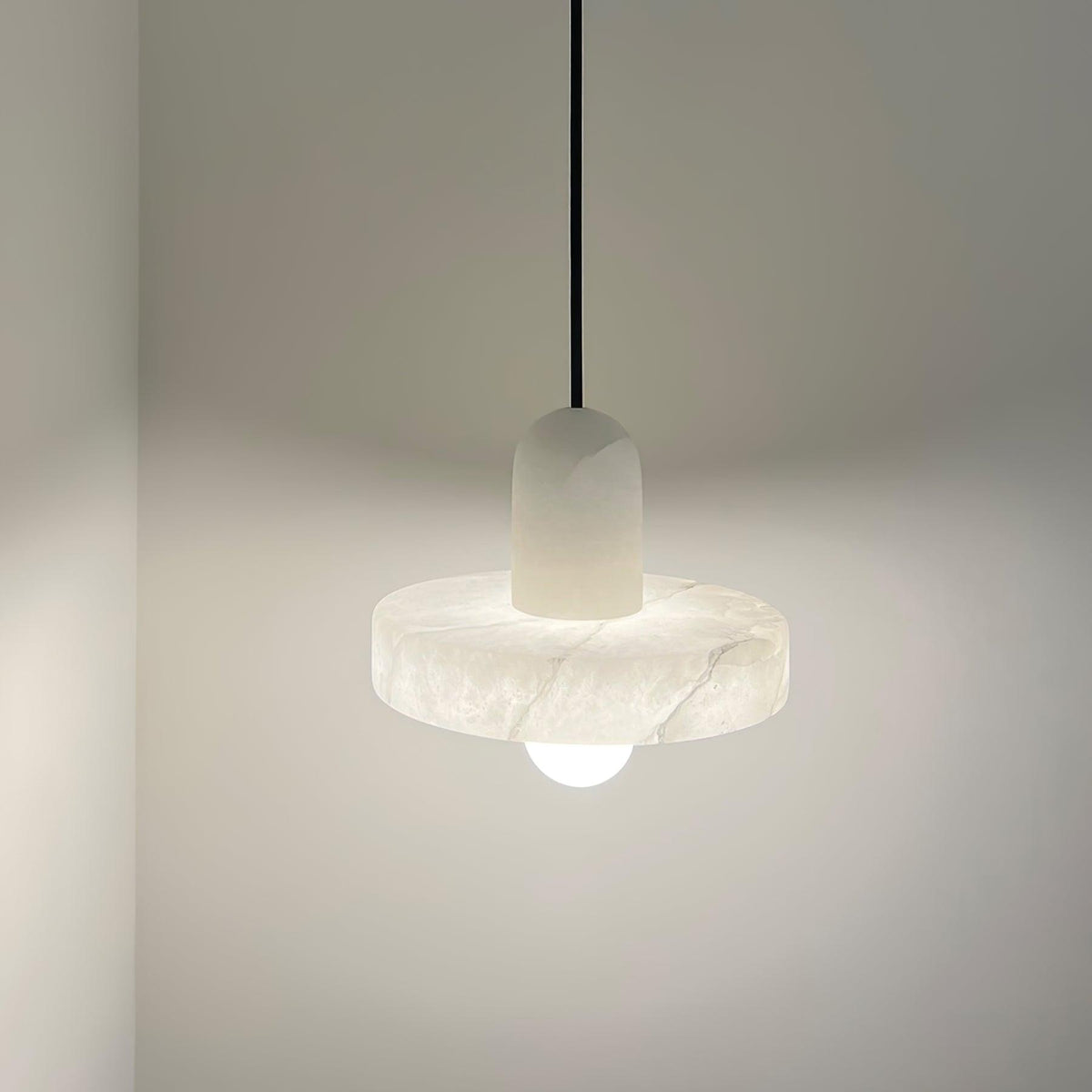 Carrara lampada a sospensione in alabastro
