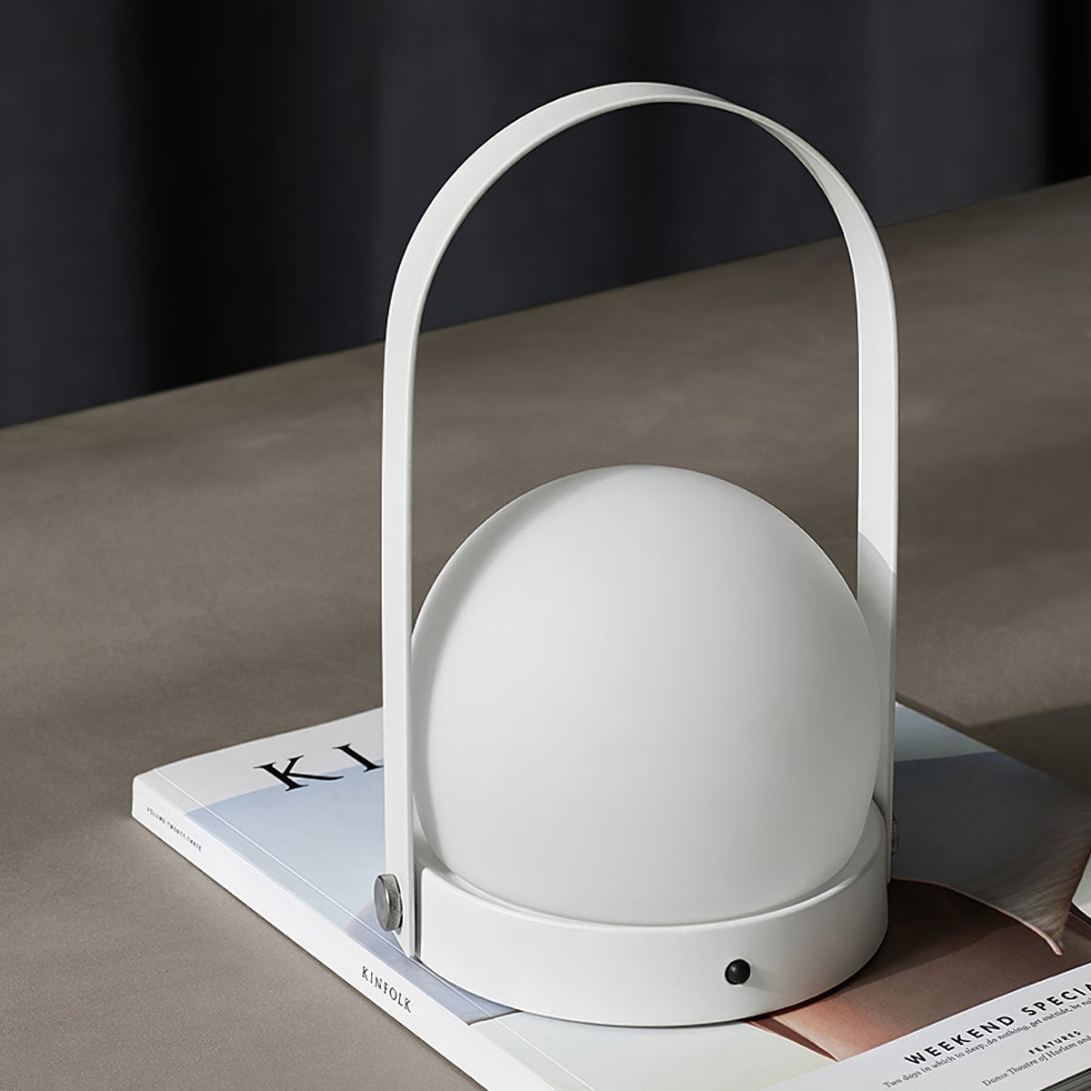 Zenon lampada da tavolo in vetro minimalista