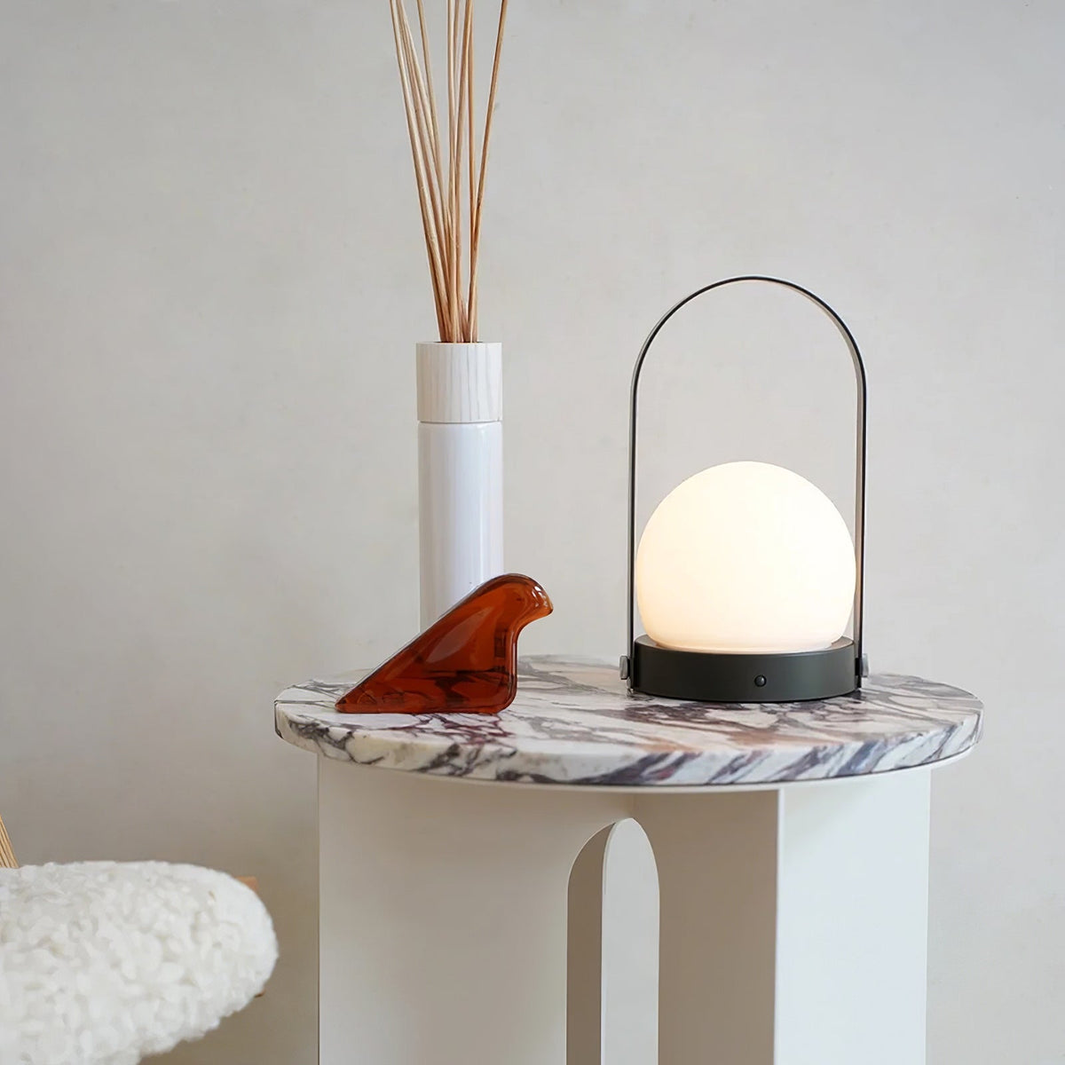 Zenon lampada da tavolo in vetro minimalista