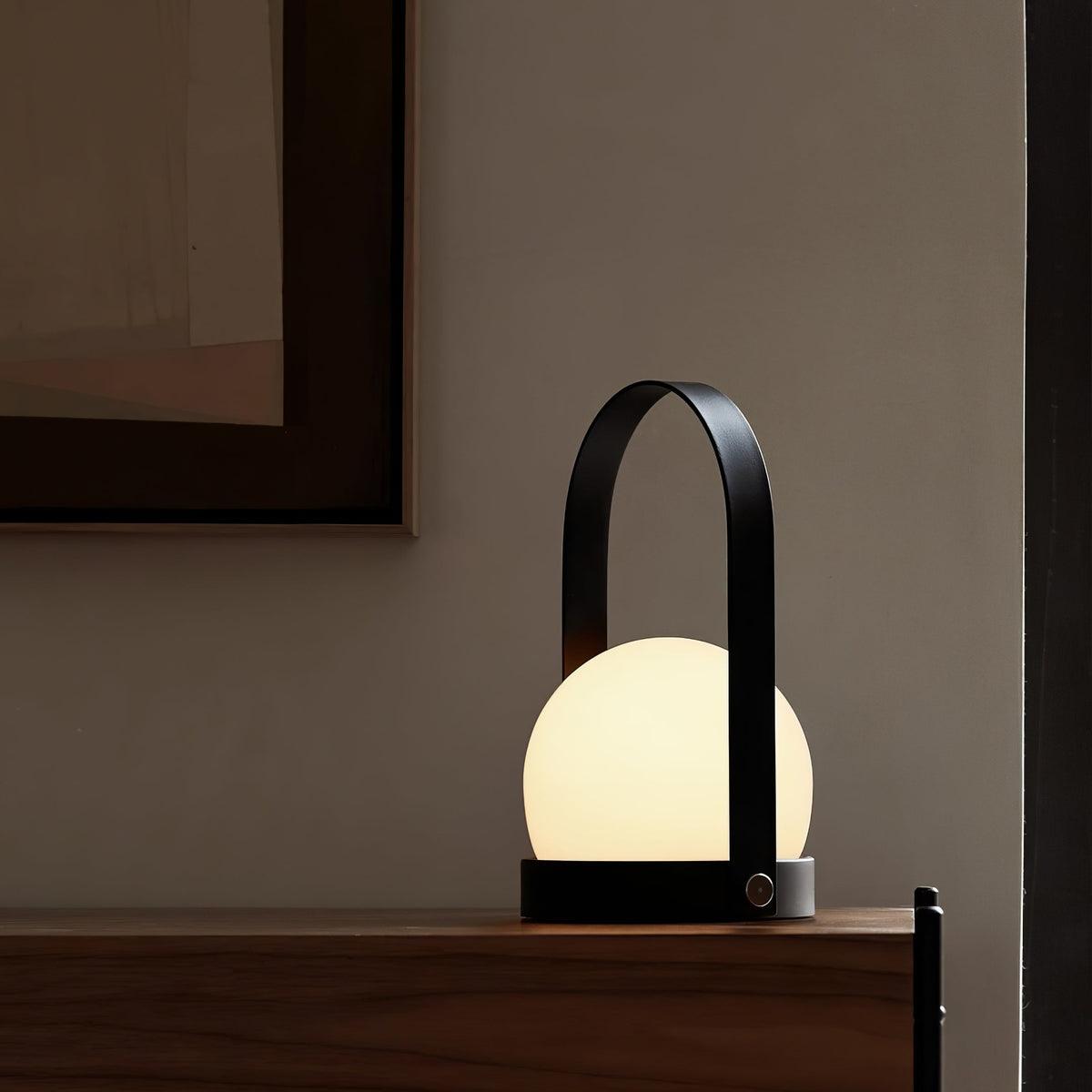 Zenon lampada da tavolo in vetro minimalista