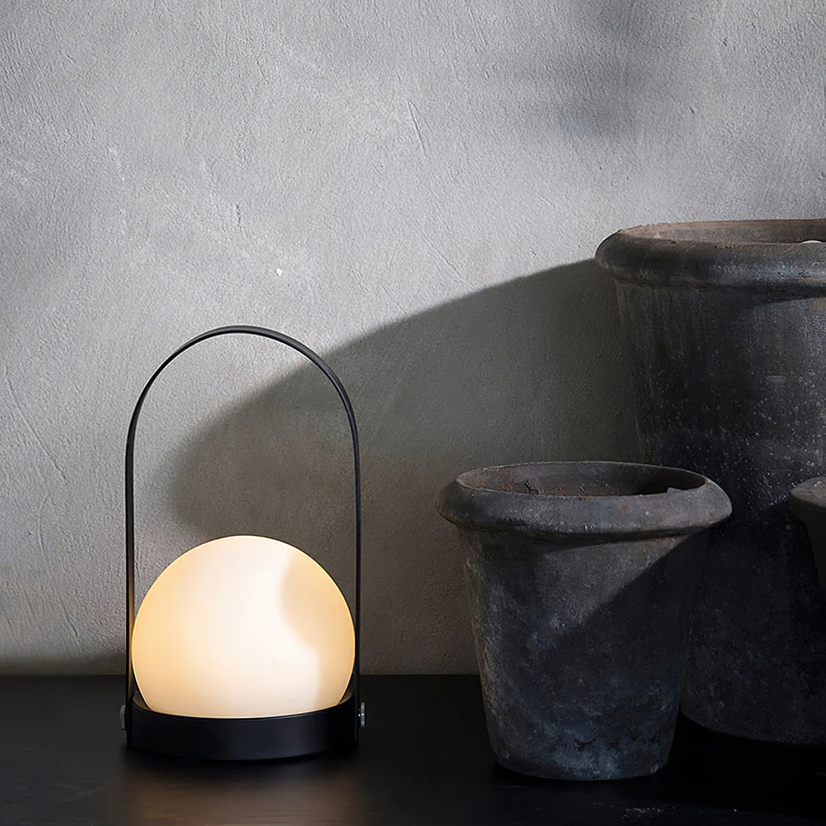 Zenon lampada da tavolo in vetro minimalista