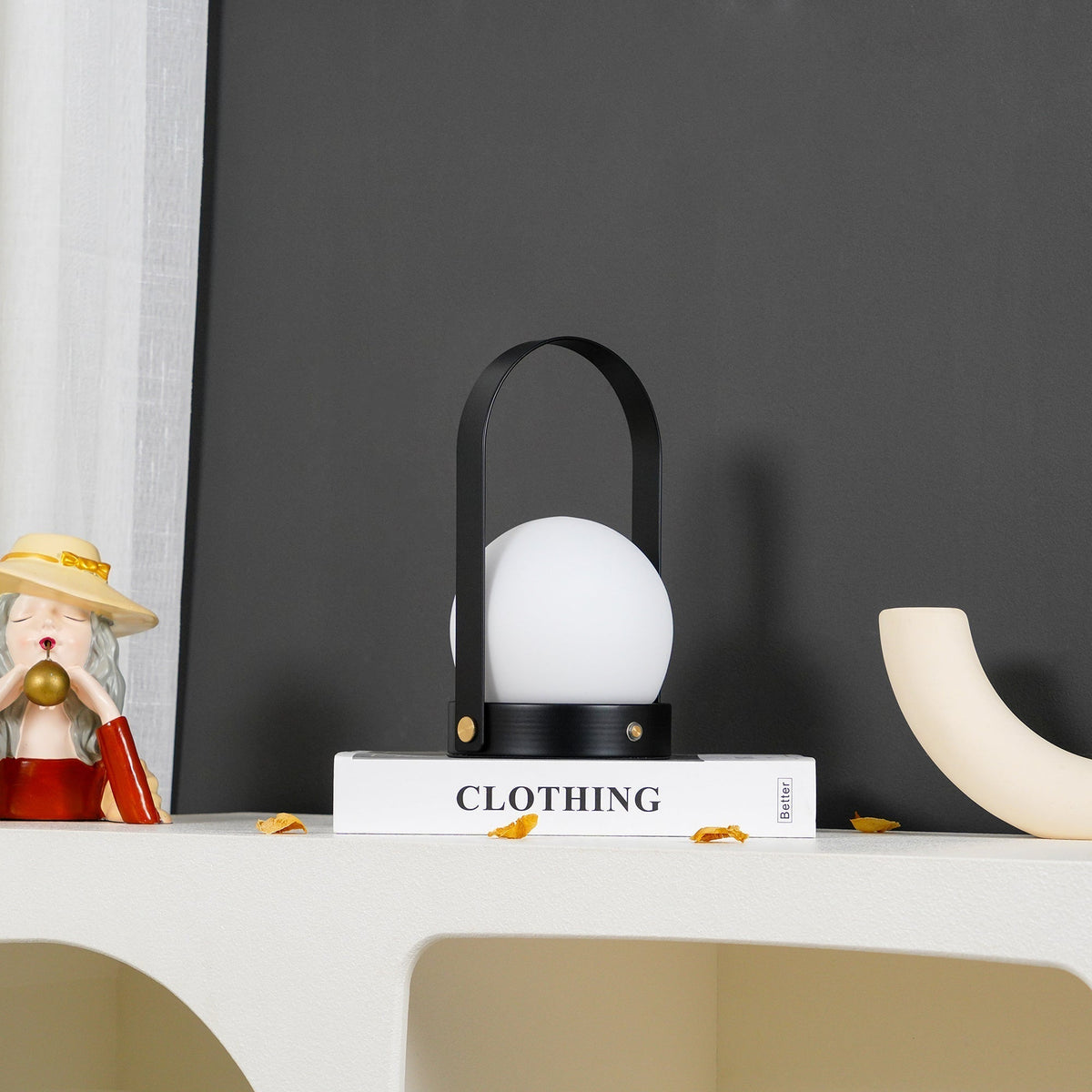 Zenon lampada da tavolo in vetro minimalista