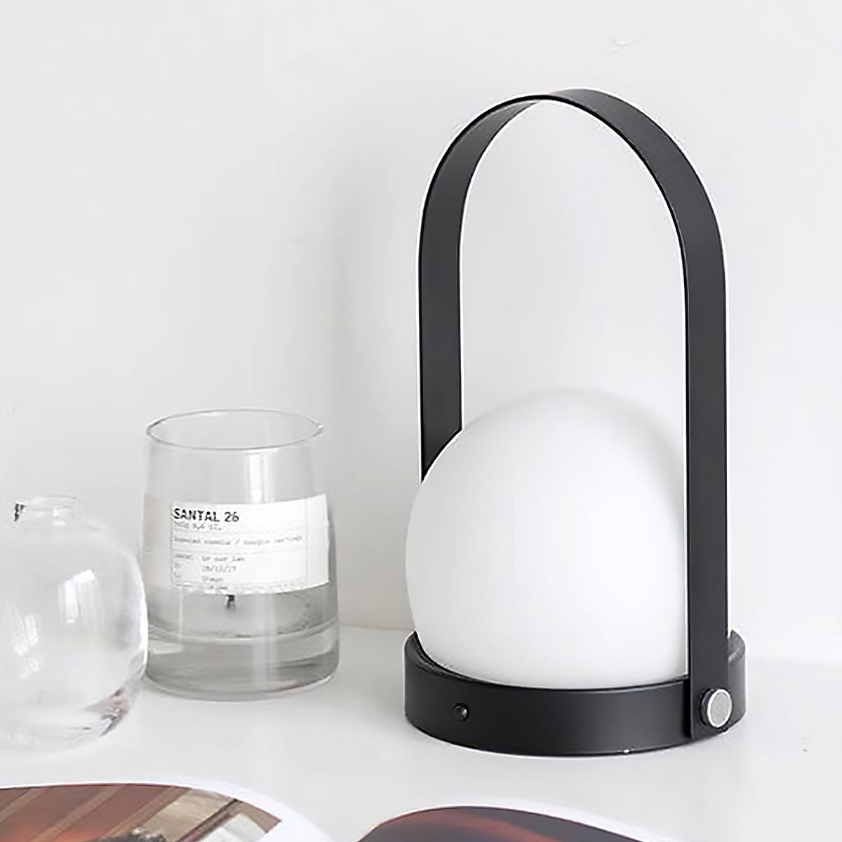 Zenon lampada da tavolo in vetro minimalista