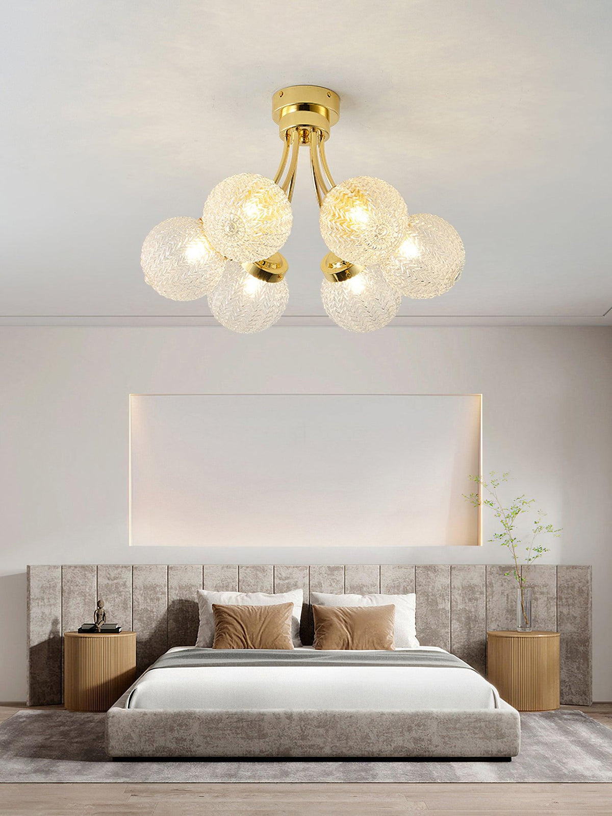 Quve lampada da soffitto in vetro
