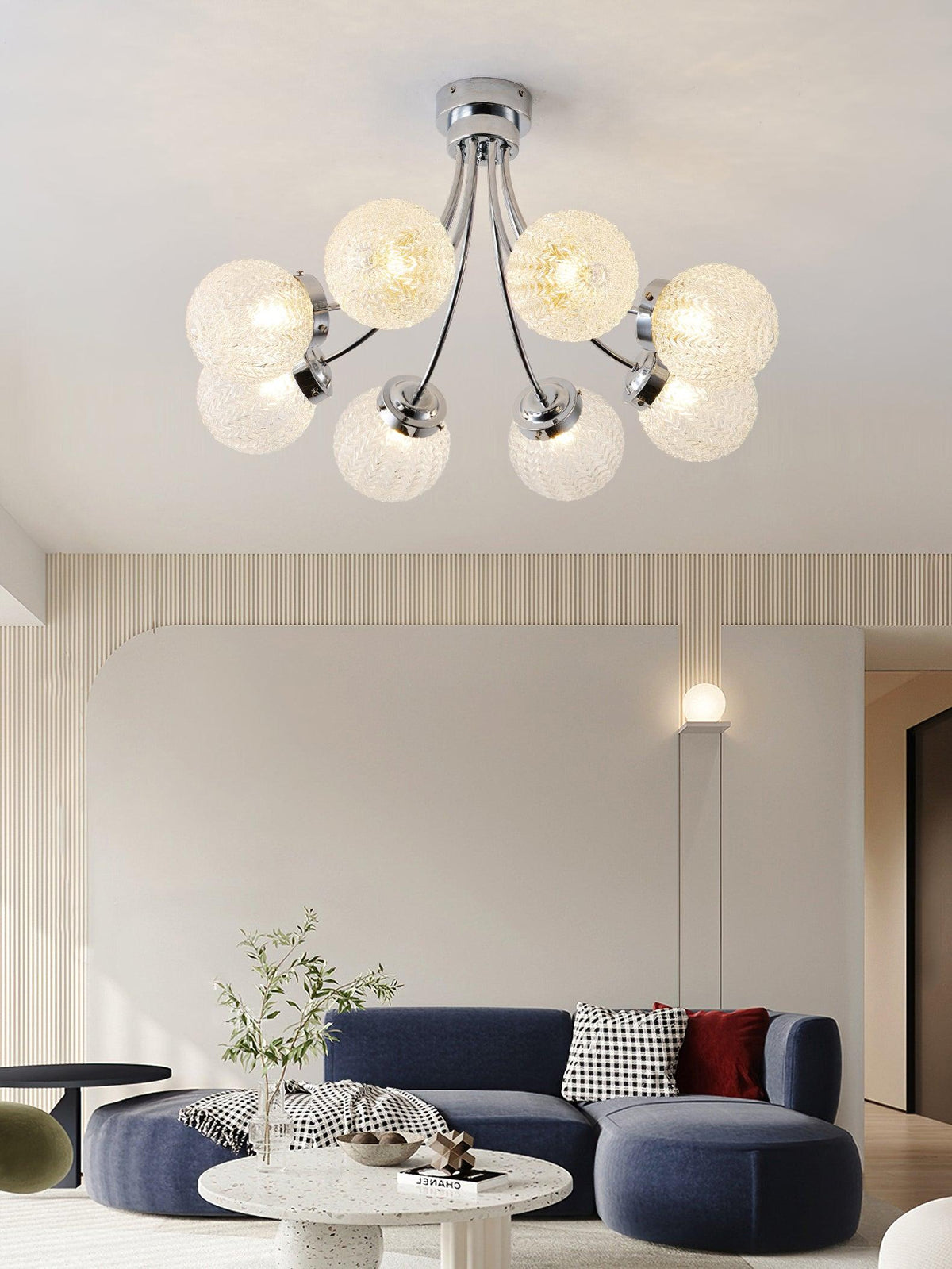 Quve lampada da soffitto in vetro