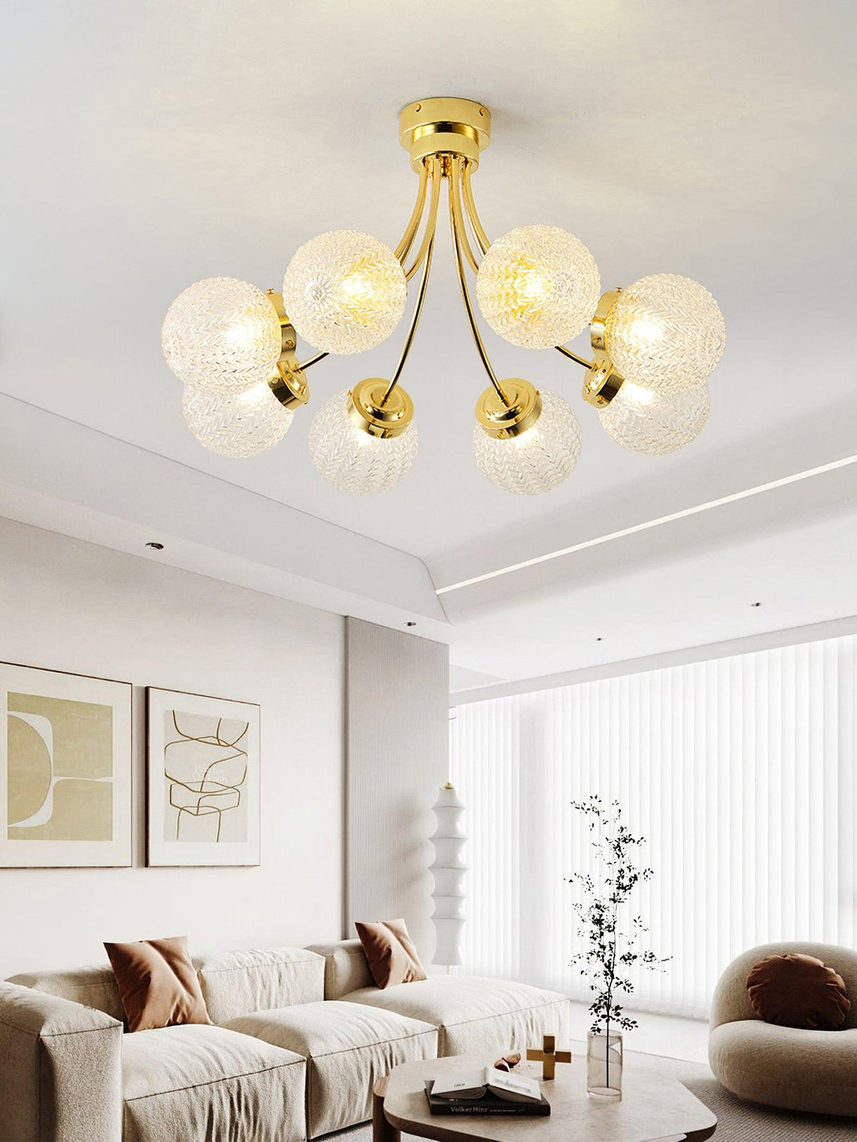 Quve lampada da soffitto in vetro