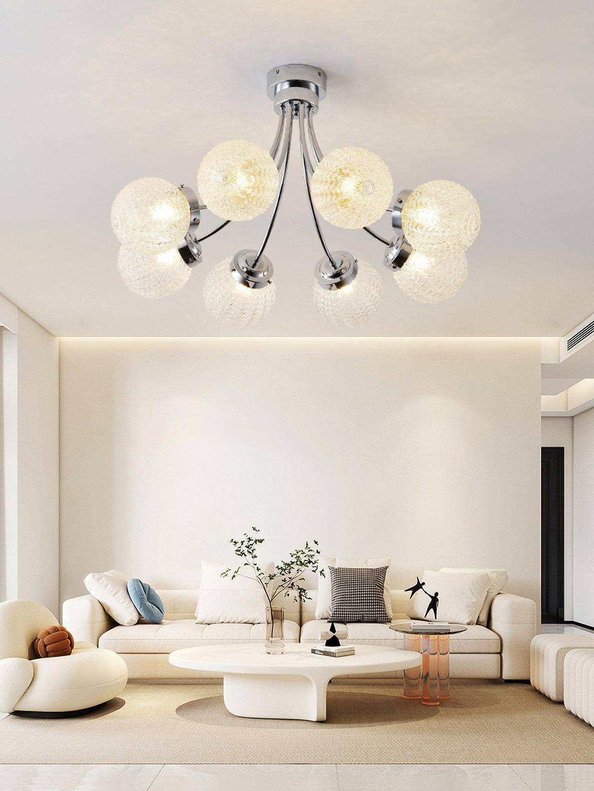 Quve lampada da soffitto in vetro