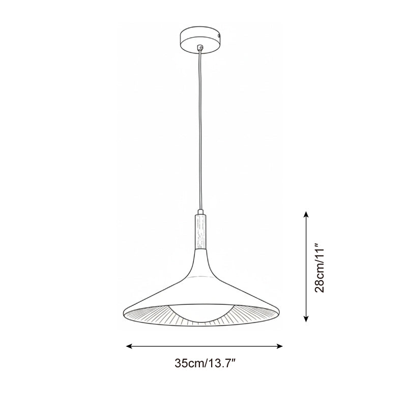 Lampada a sospensione in legno