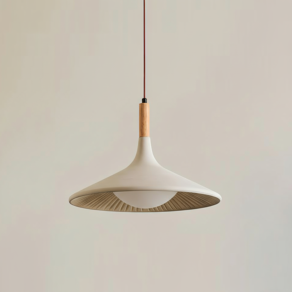 Lampada a sospensione in legno
