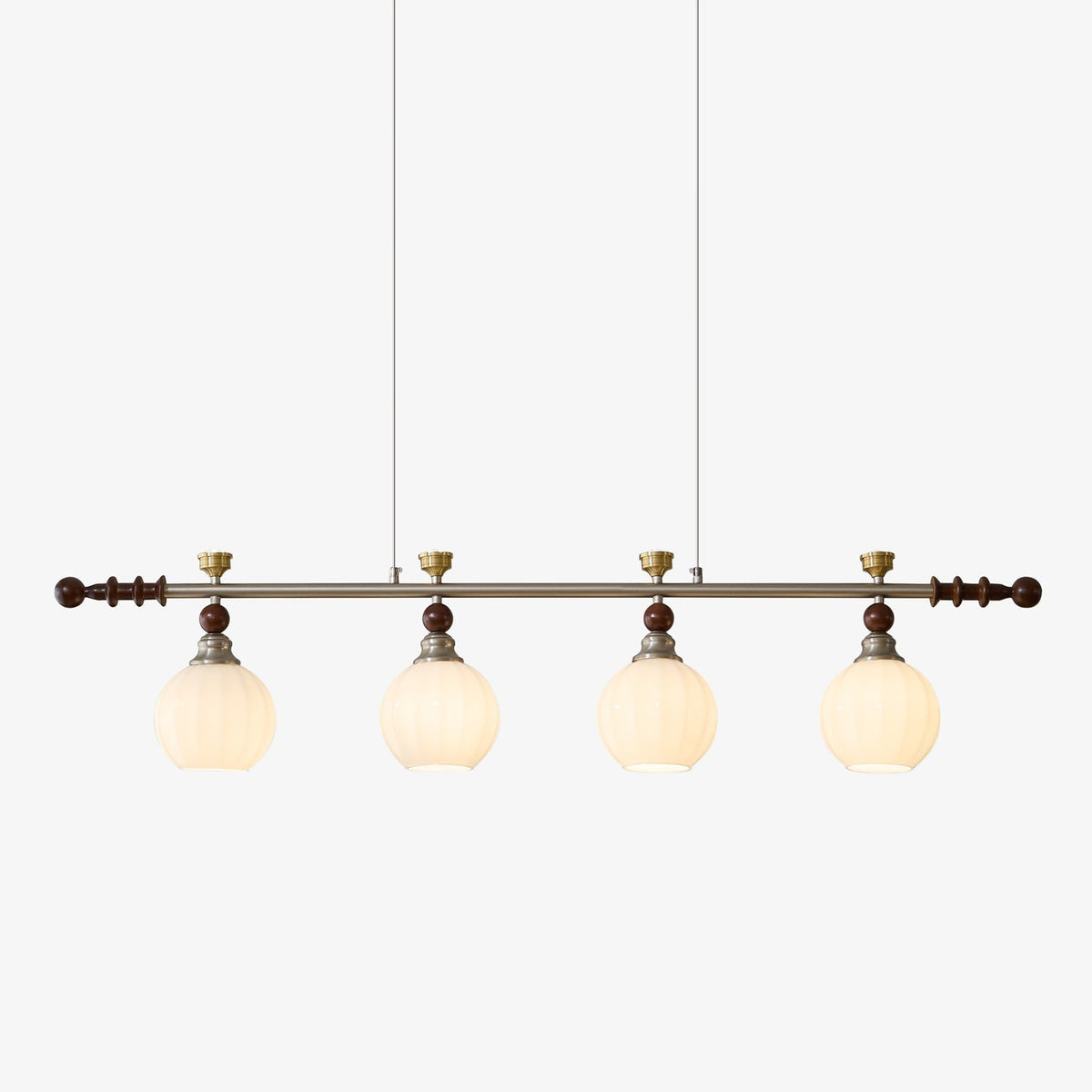 Otheia Eleganza vintage lineare in legno lampada a sospensione